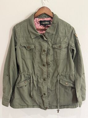 Madden NYC military utility jacket size S